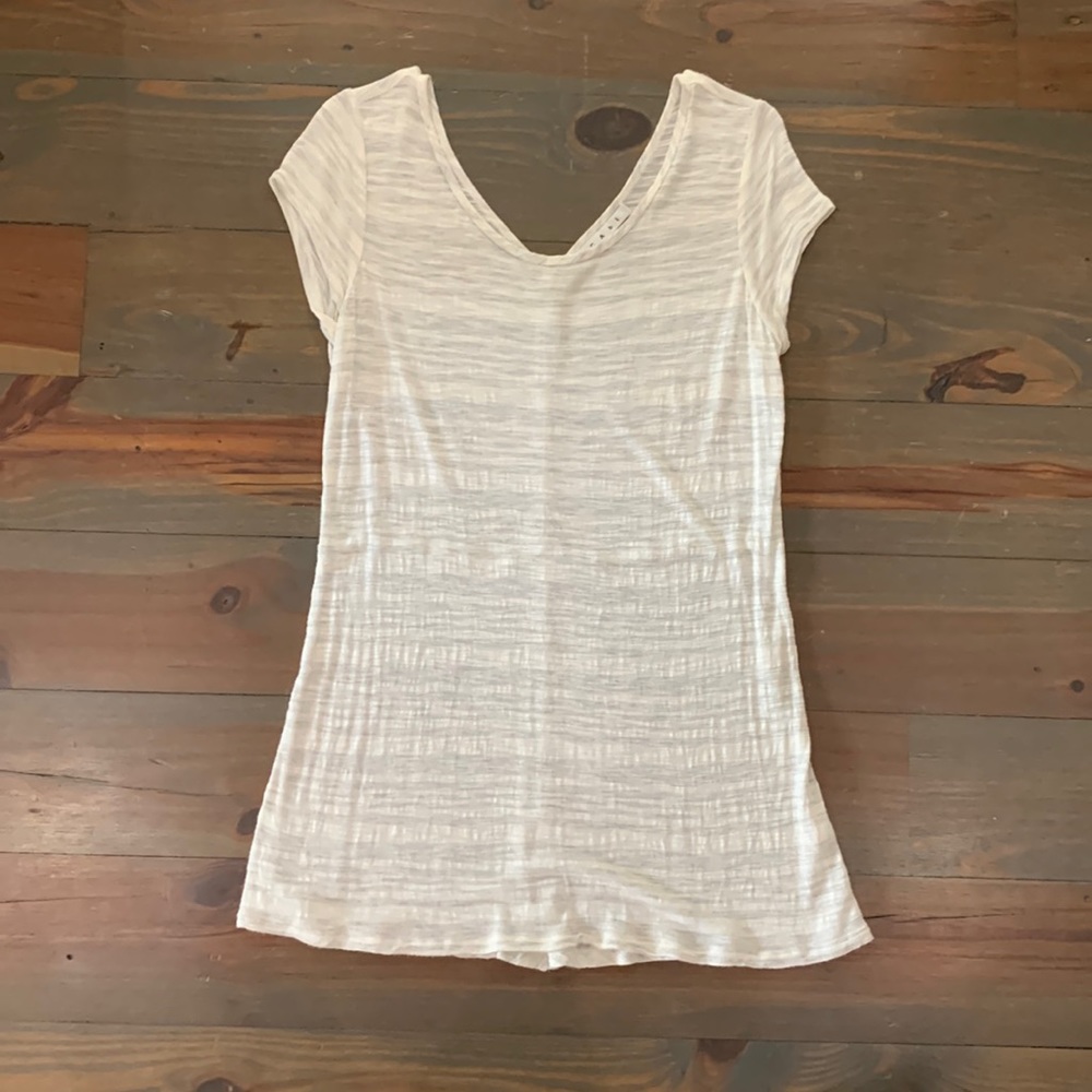 Vintage CAbi Cream/Gray Tunic